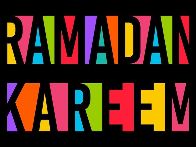 Ramadan kareem-wenskaart voor de viering van het festival van de moslimgemeenschap
