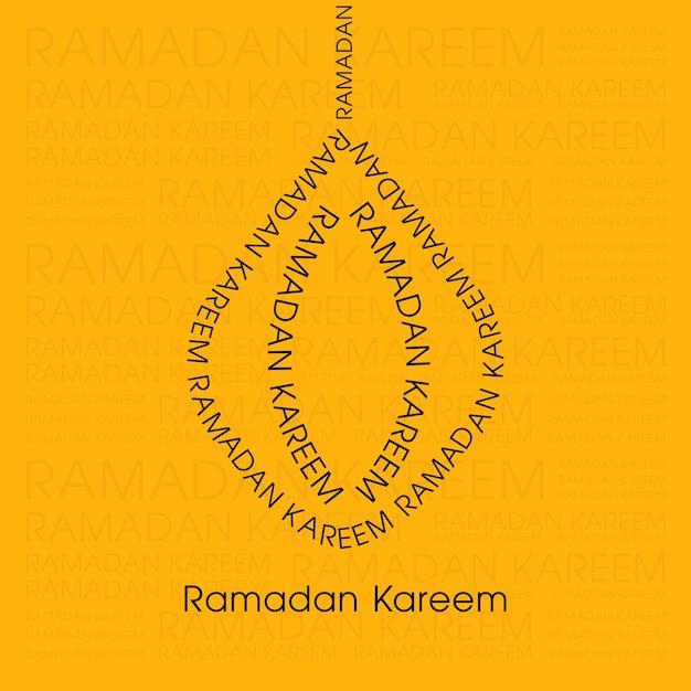 Ramadan kareem-wenskaart voor de viering van het festival van de moslimgemeenschap