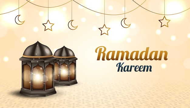 Ramadan Kareem wenskaartsjabloon