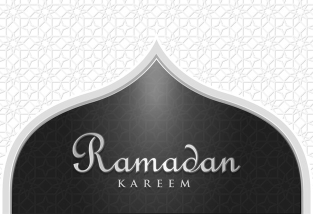 Ramadan kareem sfondo bianco