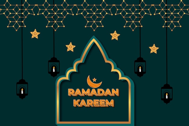 ramadan kareem with vector