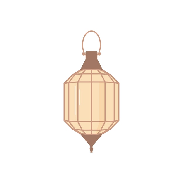 Ramadan lamp in arabic style cartoon vector illustration design