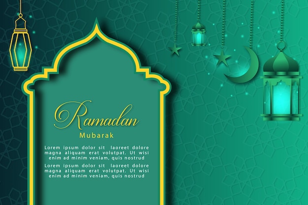 Vector ramadan lamp vector background design