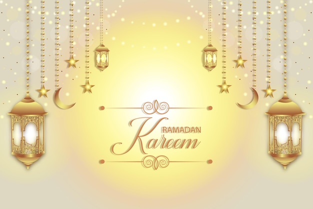 Vector ramadan lamp vector background design