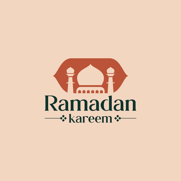 Ramadan Logo Concept Vector Islamic logo logo badges with mosque islamic religious logo