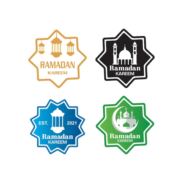 Logo ramadan logo islamico vettore