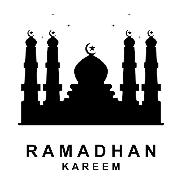 Ramadan logo vector ramadan flyer afbeelding met sjabloon illustratie