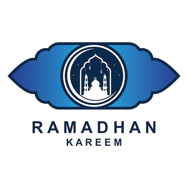 Рамадан логотип вектор рамадан флаер изображение с иллюстрацией шаблона