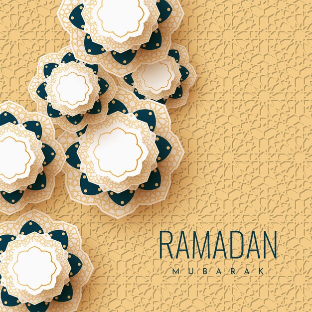 Disegno del modello dell'illustrazione della priorità bassa di ramadan mubarak