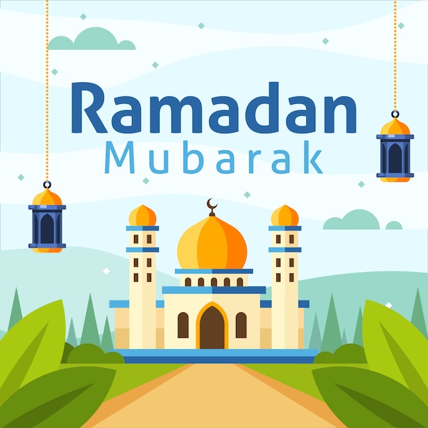 Sfondo ramadan mubarak