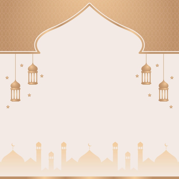 Vector ramadan mubarak banner background