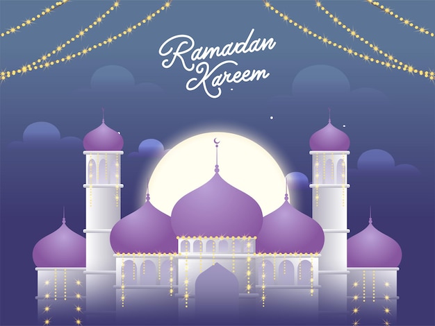 Ramadan mubarak concept illustration