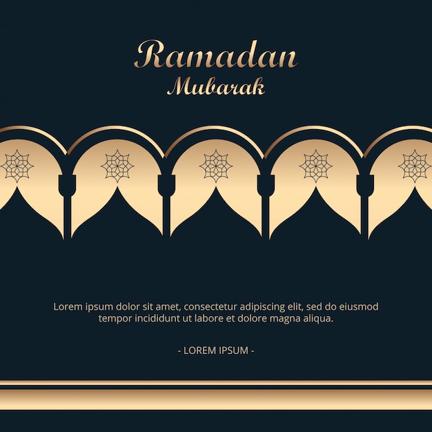 Vector ramadan mubarak design background