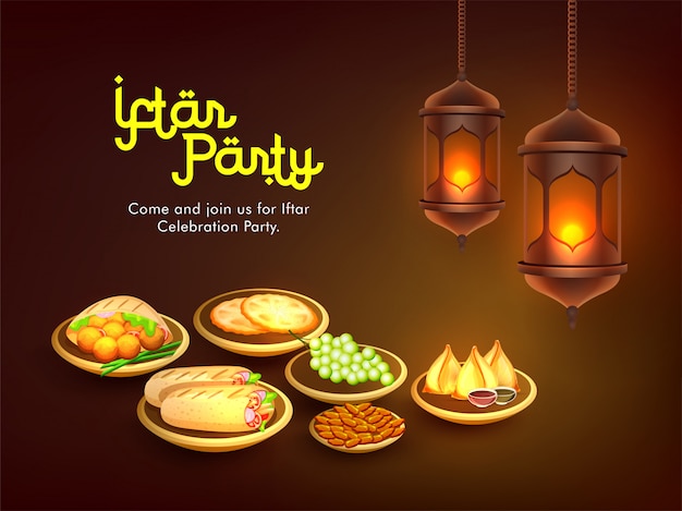 Ramadan Mubarak, Iftar-partijconcept.