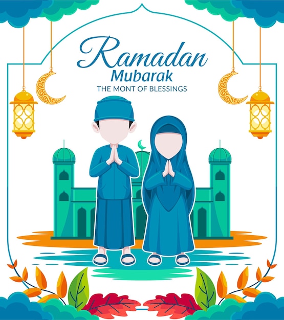 ramadan mubarak islamic background