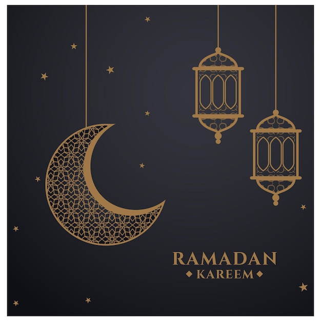 Ramadan mubarak kareem cartoline auguri mese santo prega ramzan