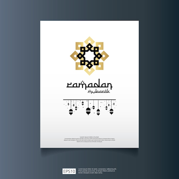 Vector ramadan mubarak poster