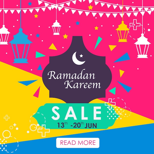 Ramadan Mubarak Sale Background