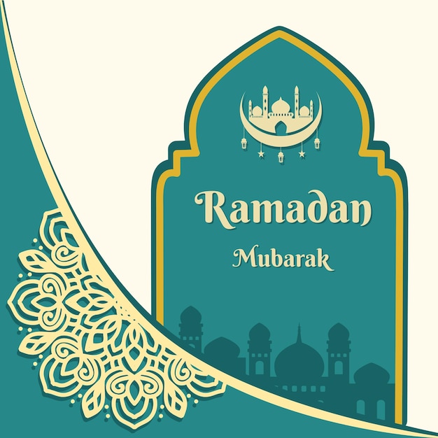 Ramadan mubarak-sjablonen