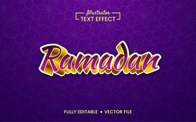 Ramadan Mubarok Stijlvol teksteffect