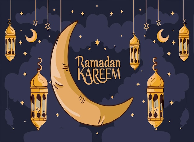 Premium Vector | Ramadan in pencil artistic renditions of kareem