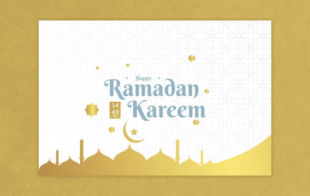 ramadan platte ontwerp achtergrond