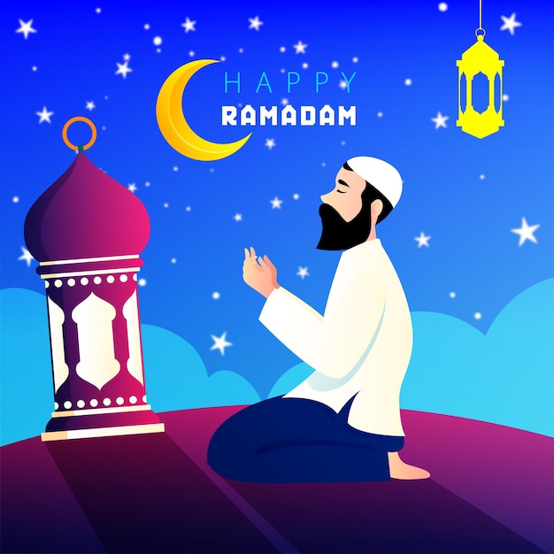 Ramadan poster design illustration vector