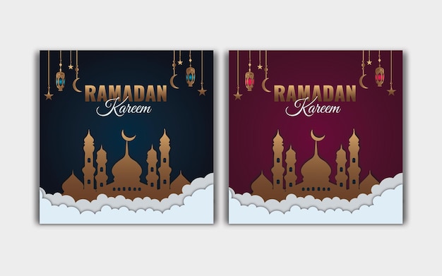 Vector ramadan poster design