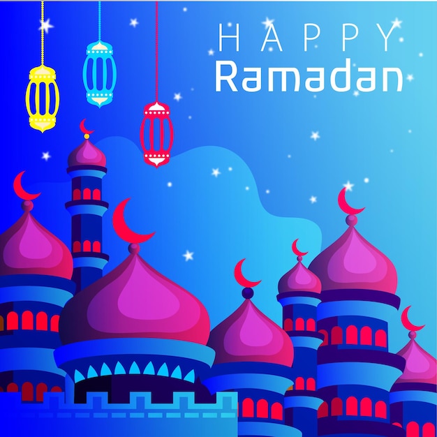 Ramadan poster ontwerp illustratie vector