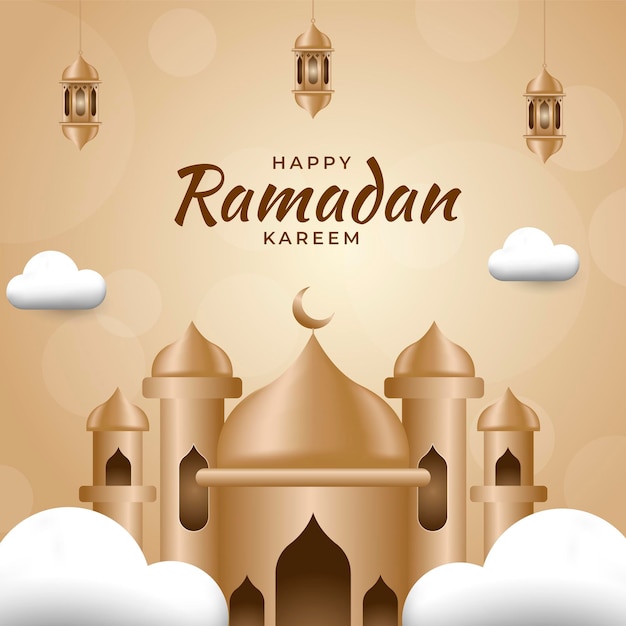 Vector ramadan realistische illustratie