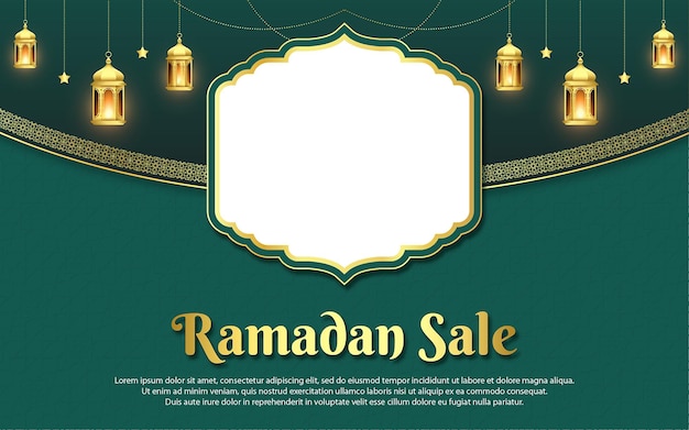 Sfondo di vendita di ramadan