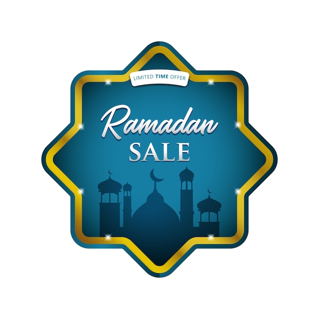 Vettore ramadan sale background