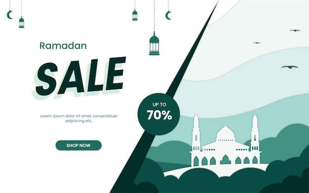 Ramadan sale banner design