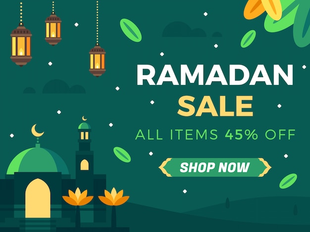 Ramadan sale banner template