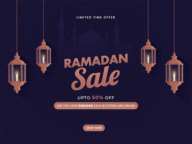 Ramadan sale concept illustration