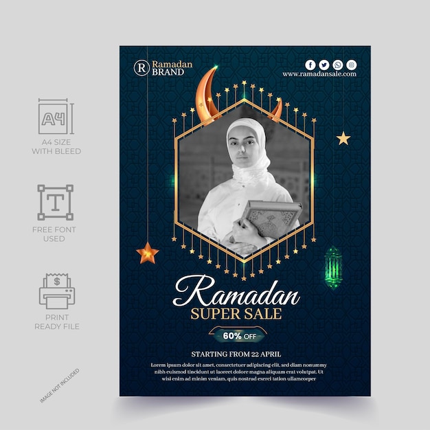 Ramadan Sale-flyercollectieontwerp