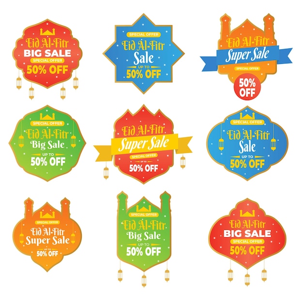 Ramadan Sale Label Set