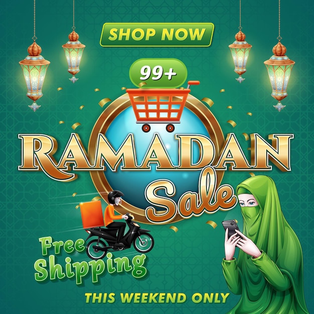 Ramadan sale post design