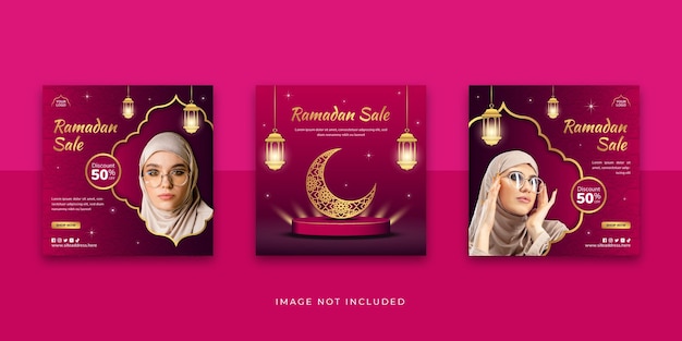 Ramadan Sale Social Media Instagram Post-sjabloon