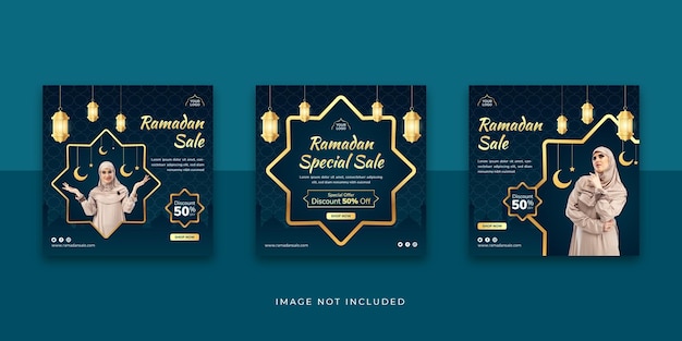 ramadan sale social media instagram post template