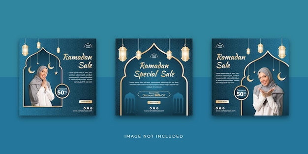 ramadan sale social media instagram post template