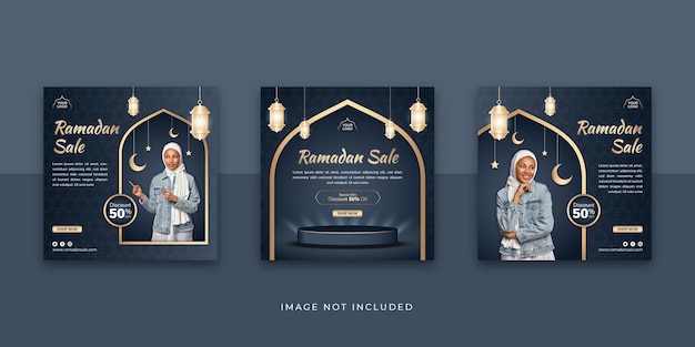 ramadan sale social media instagram post template