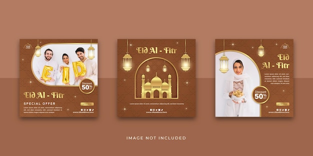 Vector ramadan sale social media instagram post template