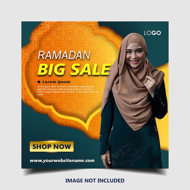 Ramadan sale social media template ramadan super sale mega sale and big sale