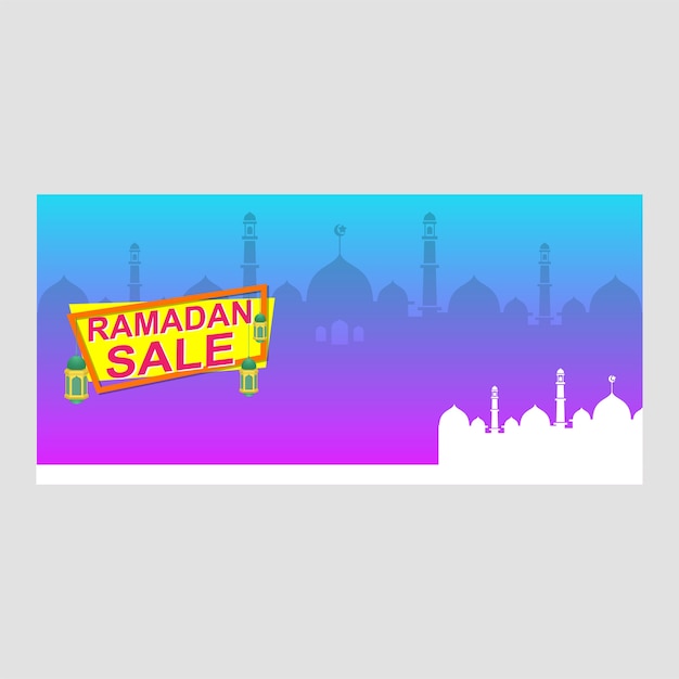 Vector ramadan sale template