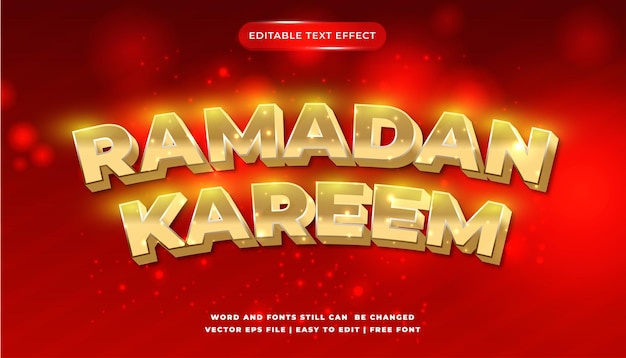 Ramadan shine editable text effect