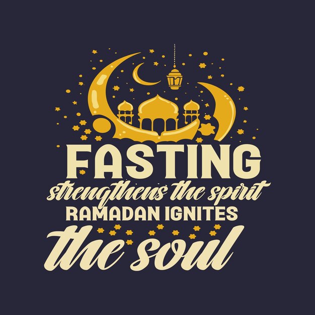 Vector ramadan sjabloon illustratie ramadan typografie citaten ramadan kareem set van sjabloon