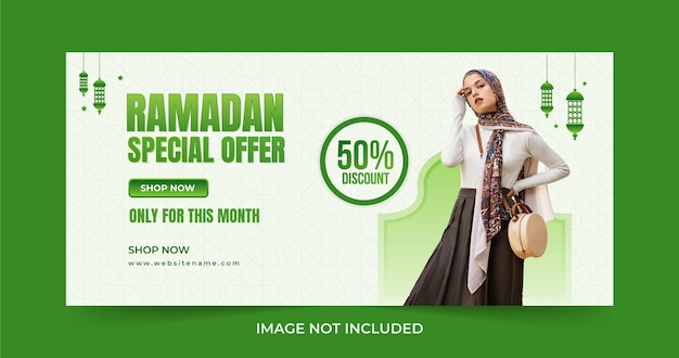 Vector ramadan social media banner