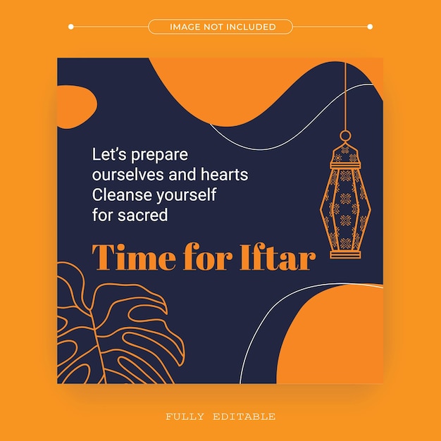 Ramadan social media post-ontwerp een goede sjabloon voor adverteren op sociale media