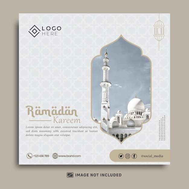 Ramadan social media post template